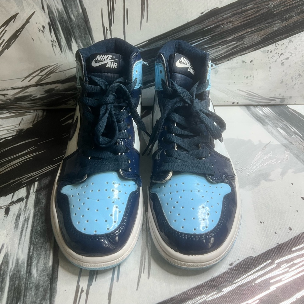 BRAND New Air Jordan 1 Retro High OG 'Blue Chill' BARLEY WORN with from stock x